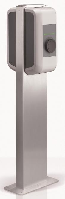 KEBA Pedestal f.two wallboxes, stainless steel