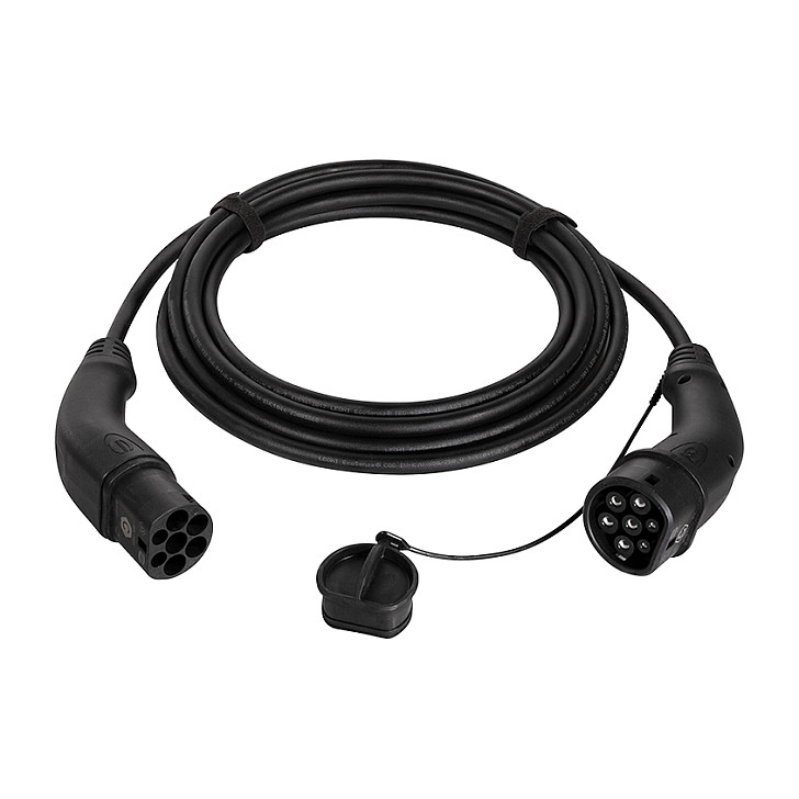 Logilink EV charging cable, Type 2, 32 A, 22 kW, 3-phase, 7,5 m